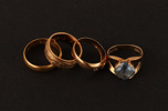 Guldringar 4st