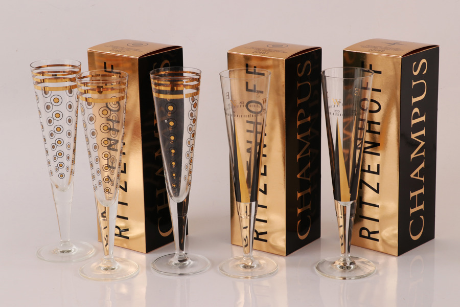 Champagneglas 5st, Anna Gili för Ritzenhoff