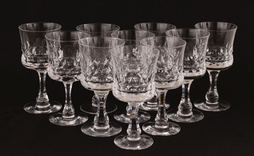 Vinglas 10st, "Prince", Göran Wärff för Kosta 