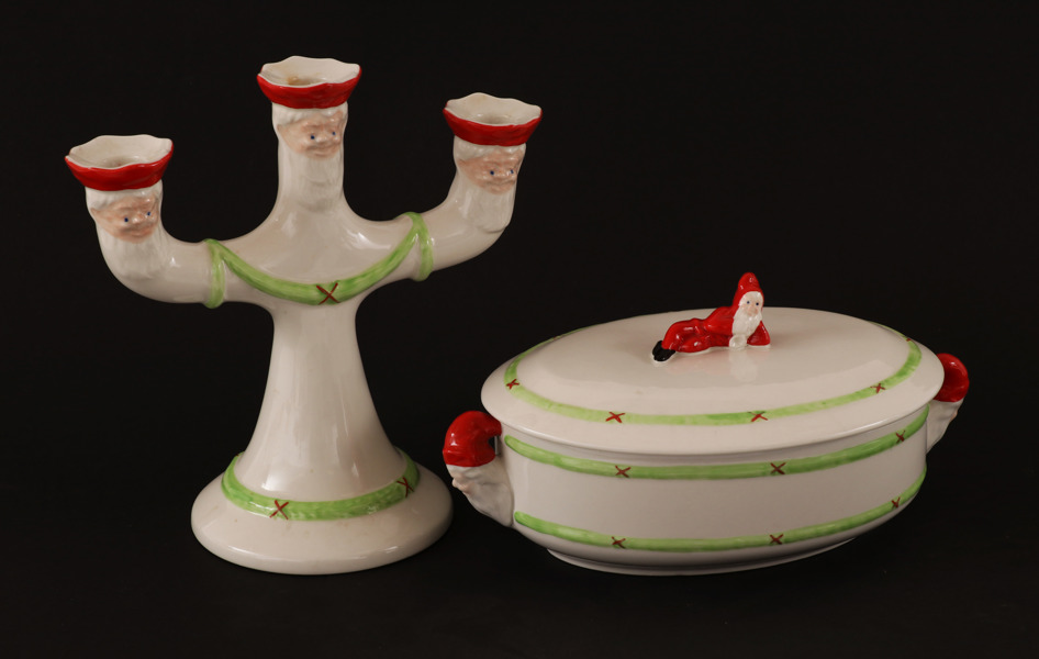 Porslin 2 delar, "Jul", Gustavsberg