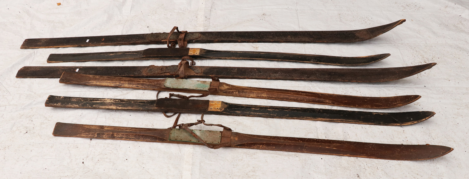 Skidor 3 par, 18/1900-tal