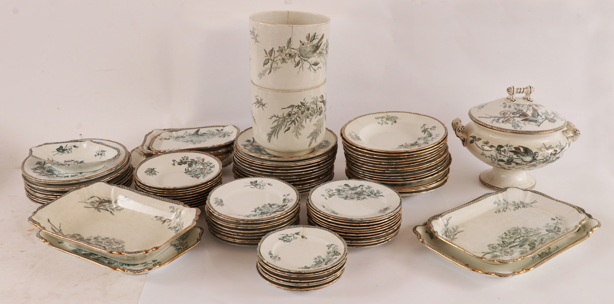 Matservis, "Wexiö", Arvid Ekberg för Gustavsberg, omkring år 1900