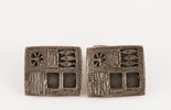 Manschettknappar ett par, silver, Olle Olsson