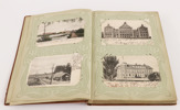 Brevkortsalbum med vykort och fotografier, ca.101st, tidigt 1900-tal