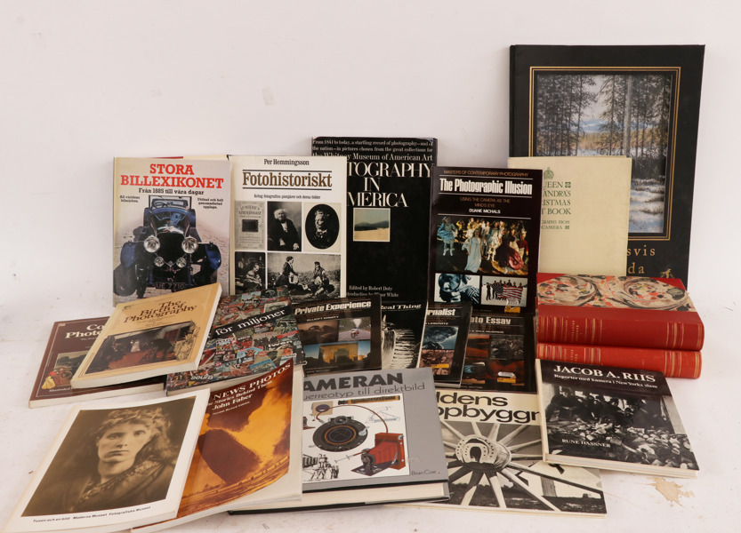 Parti böcker, mestadels rörande fotografering