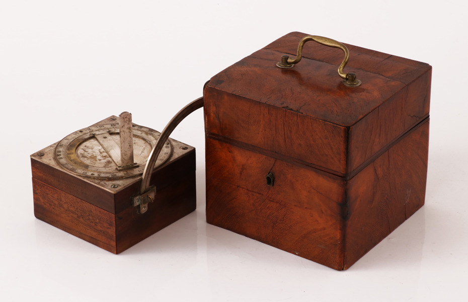 Ekvatorial kvadrant med kompass, daterad 1848