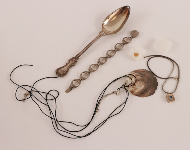 Parti silverföremål, m.m.