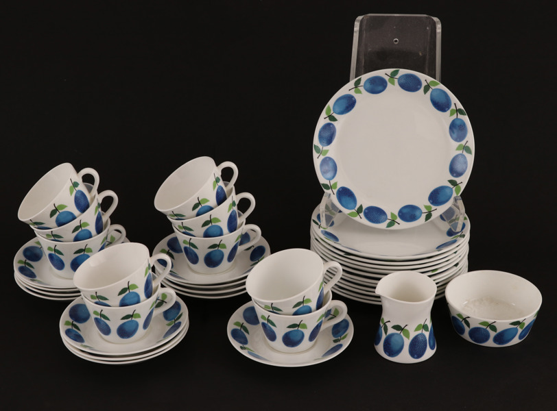 Kaffeservis, "Prunus", Stig Lindberg för Gustavsberg