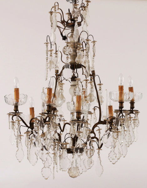 Ljuskrona, rokokostil, 1900-talets första hälft