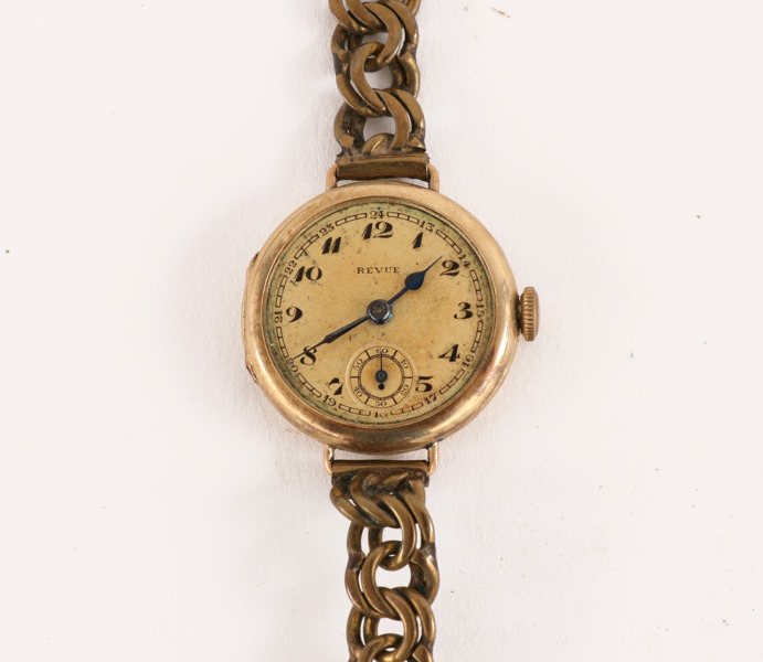 Damarmbandsur i 14k, Revue