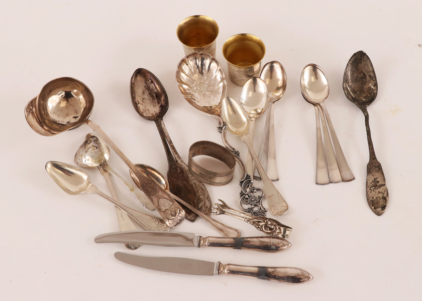 Parti silverföremål