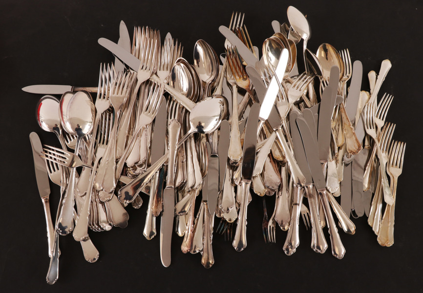 Bestickuppsättning 150 delar, "Kungsholm", nysilver