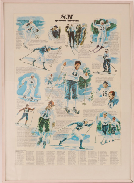 Affisch, "SM genom tiderna", Strokirks Tryckeri