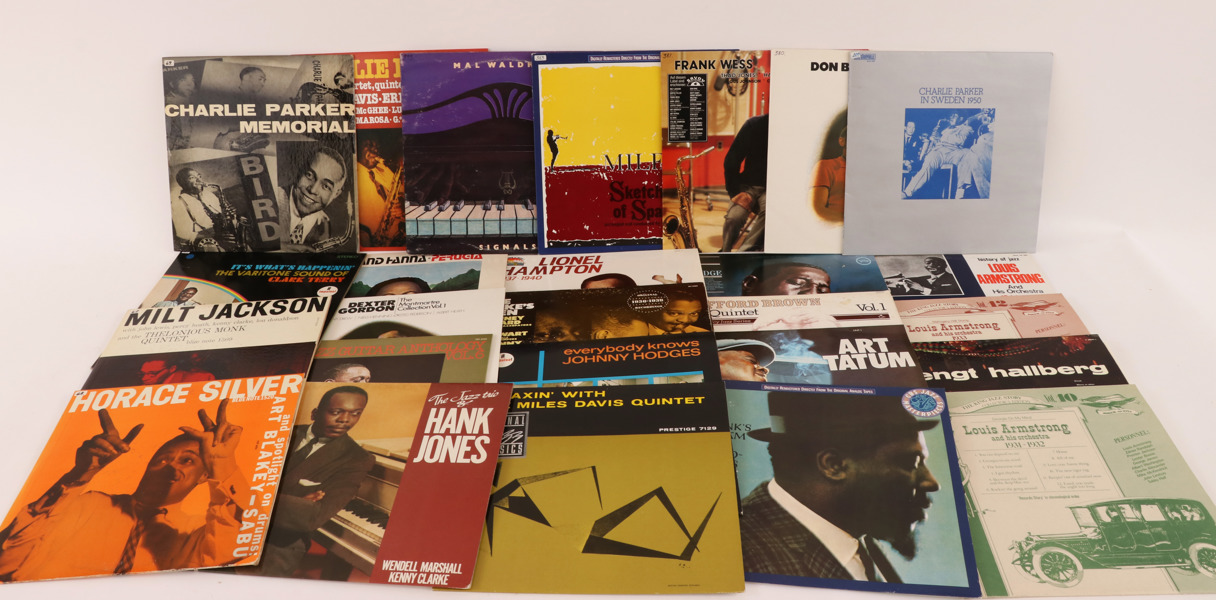 Parti LP-skivor, mestadels jazz