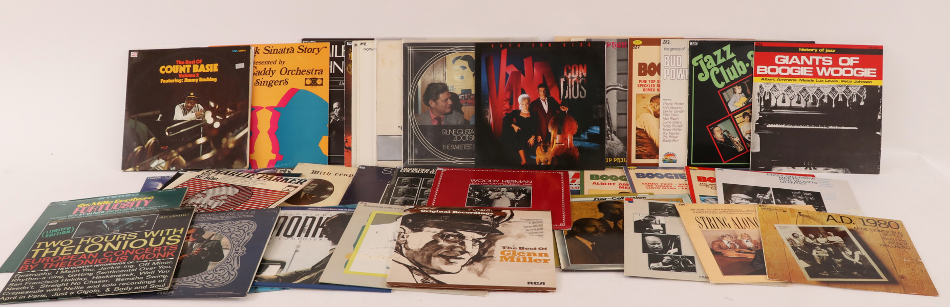 Parti LP-skivor, mestadels jazz