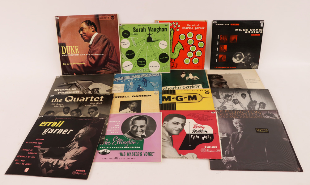 Parti LP-skivor, mestadels jazz