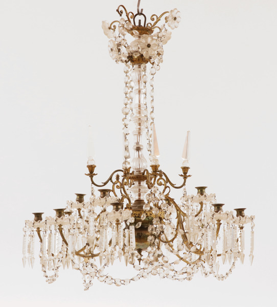 Ljuskrona, oskariansk, 1800-talets slut