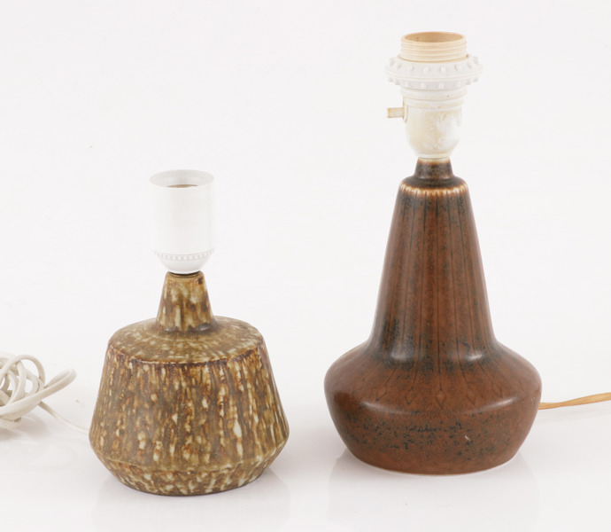 Bordslampor 2st, Gunnar Nylund för Rörstrand