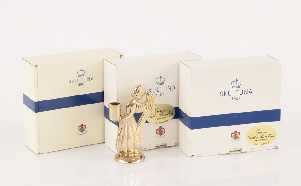 Ljusstakar 4st, "Skyddsängel", Skultuna