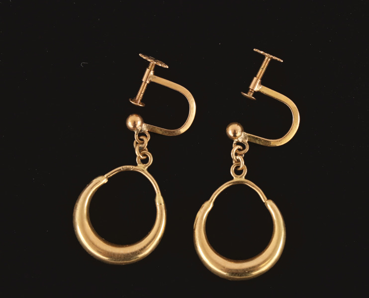 Örhängen ett par, 18k