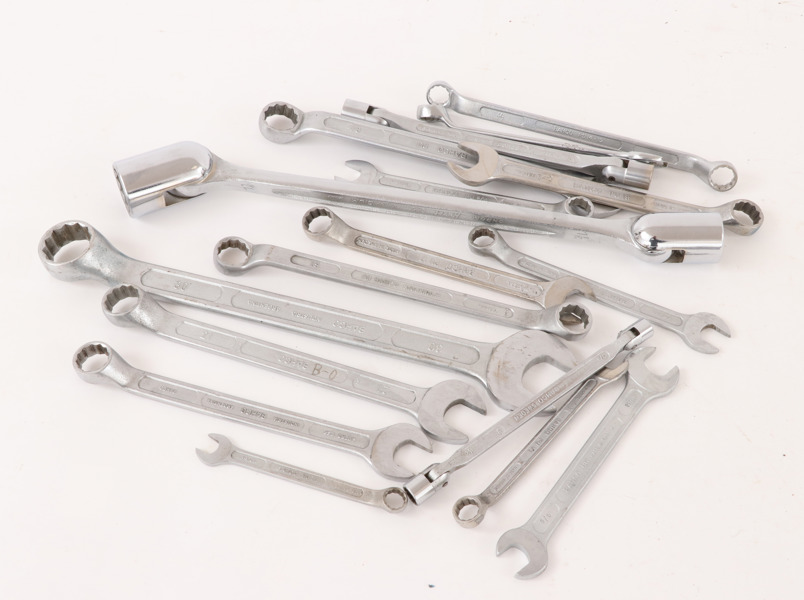 Parti fasta nycklar, mestadels Bahco