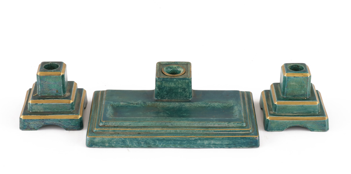 Skrivbordsställ 3 delar, Josef Ekberg för Gustavsberg