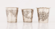 Bägare 3st, silver, Lisa Andersson, 1900-tal