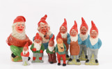Tomtefigurer 10st, bl.a. Gräfvenroda, Tyskland
