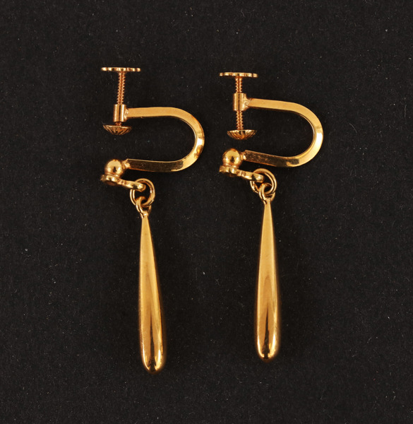 Örhängen ett par, 18k