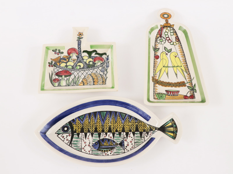 Porslin 3 delar, "Janssons Frestelse", Anita Nylund för JIE