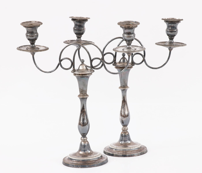 Kandelabrar ett par, England, 1800-tal