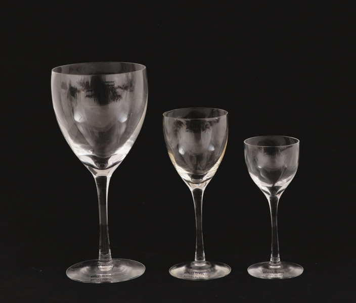 Glasservisdelar, "Chateau", Bertil Vallien för Kosta Boda