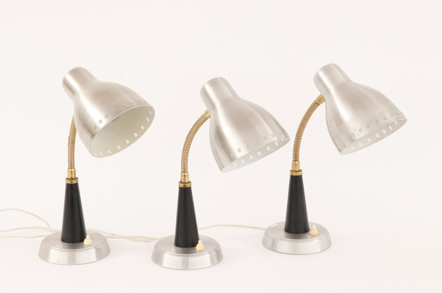 Bordslampor 3st, Gemi, 1900-talets andra hälft