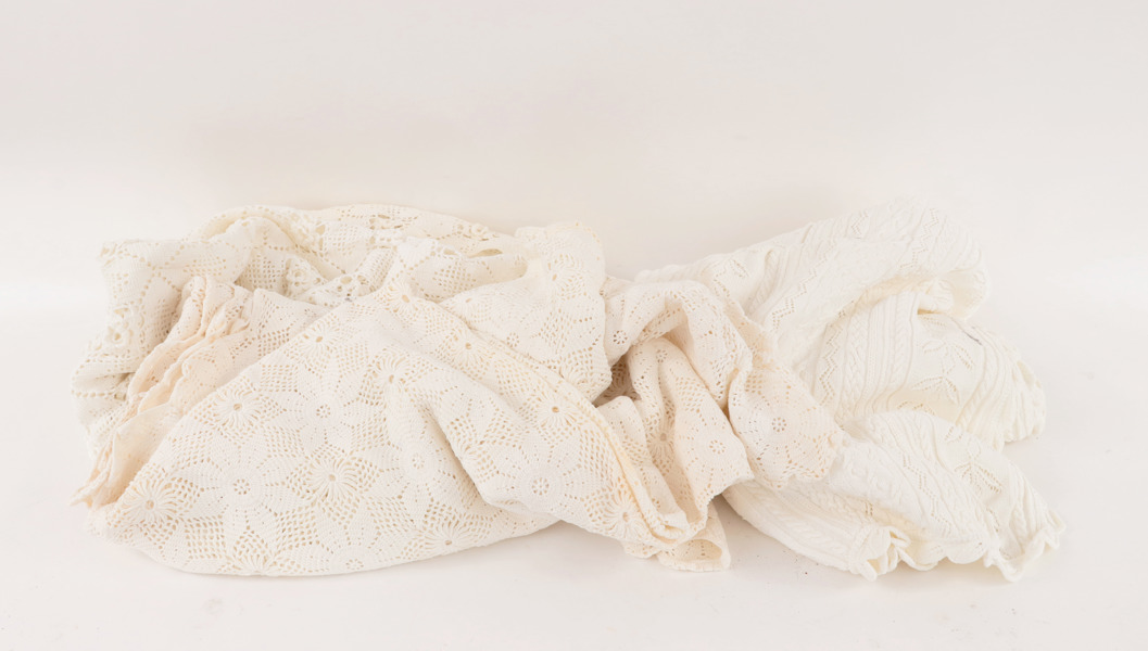 Virkade överkast 3st