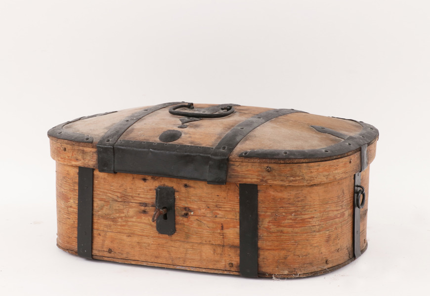 Färdskrin, allmoge, 1800-tal