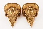 Väggkonsoler ett par, rokokostil, 1800-talets andra hälft