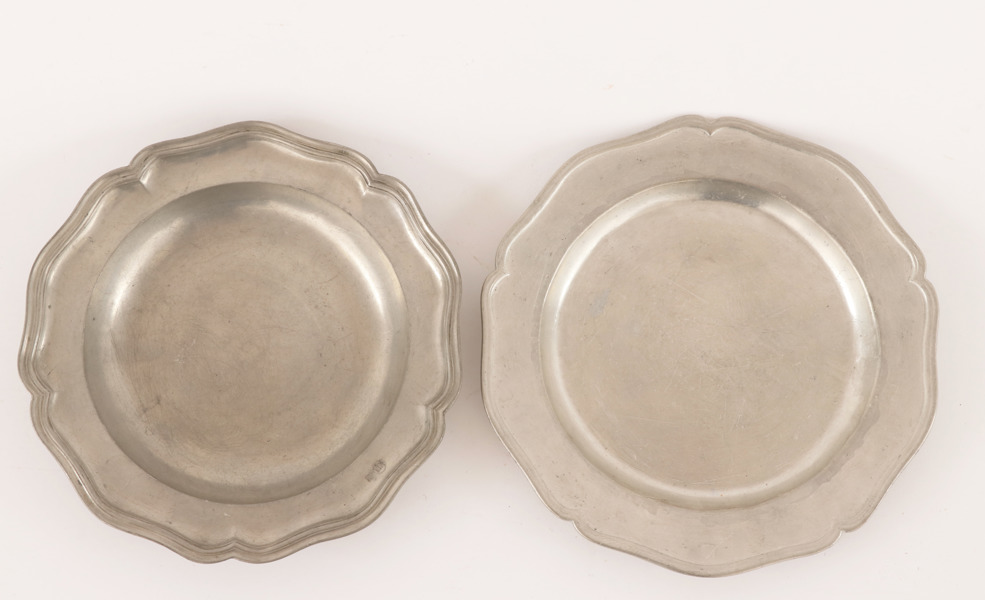 Tallrikar 2st, rokoko, 1700-tal