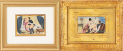 Erotiska målningar 2st, 1900-tal