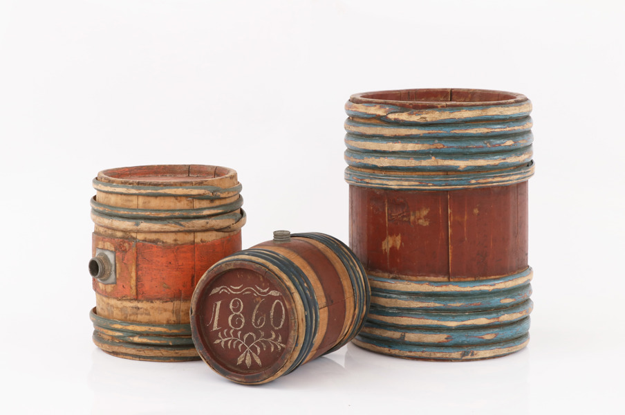 Kaggar 3st, allmoge, bl.a. daterad år 1860