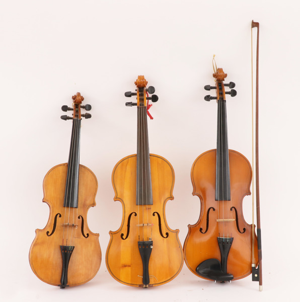 Fioler 3st samt stråke