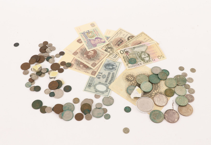 Parti mynt och sedlar