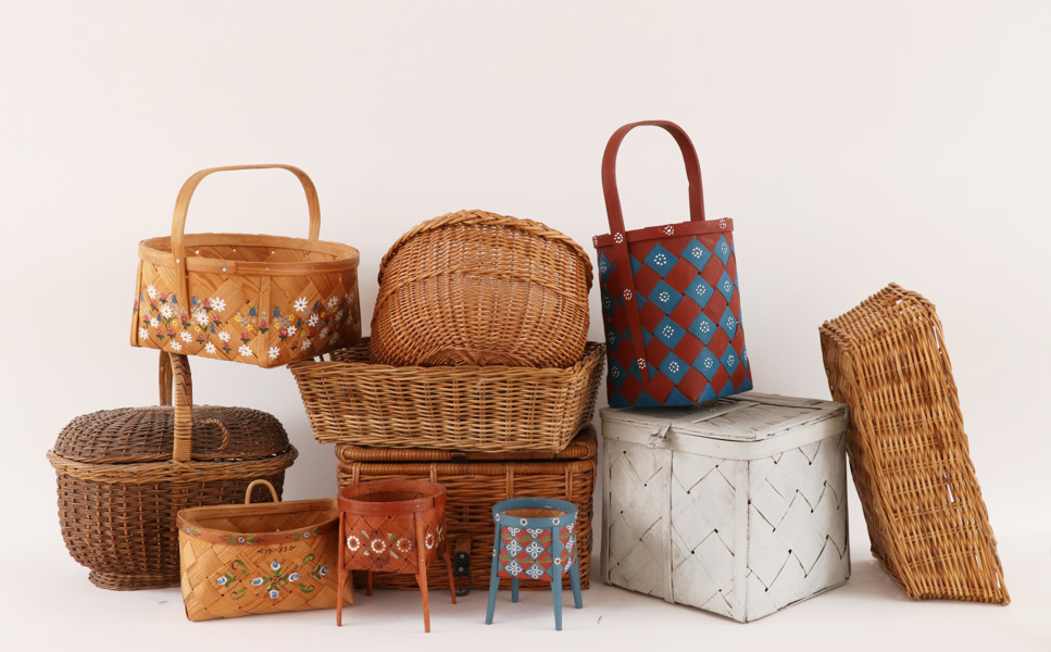 Parti flätade korgar, 1900-tal