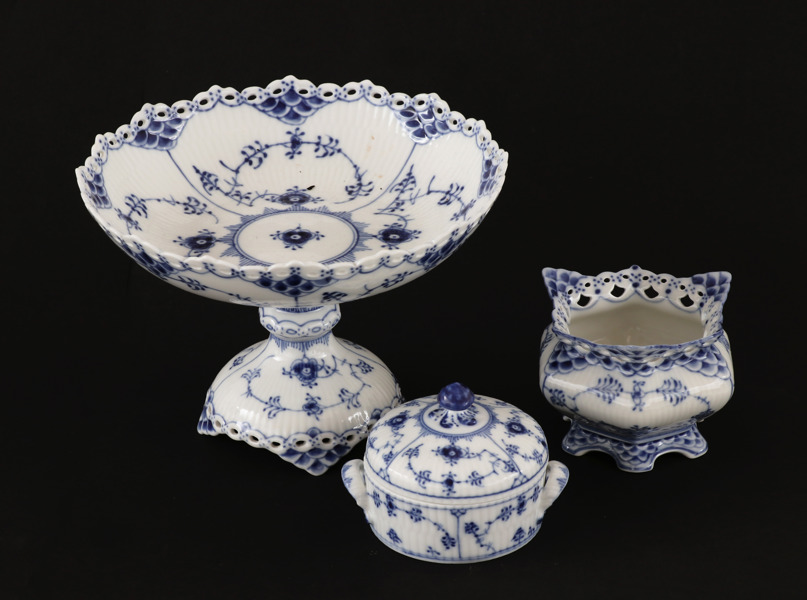 Servisdelar 3st, "Musselmalet", Royal Copenhagen, Danmark