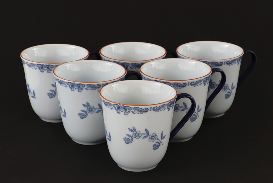 Muggar 6st, "Ostindia", Rörstrand, 2000-tal