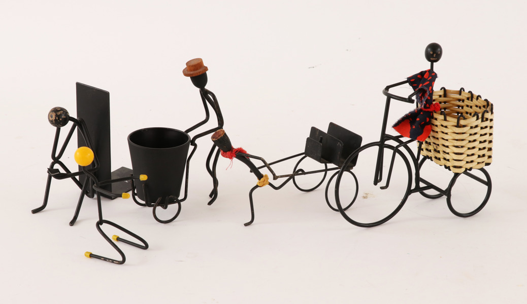 Stringfigurer 5st, bl.a. 1950/60-tal