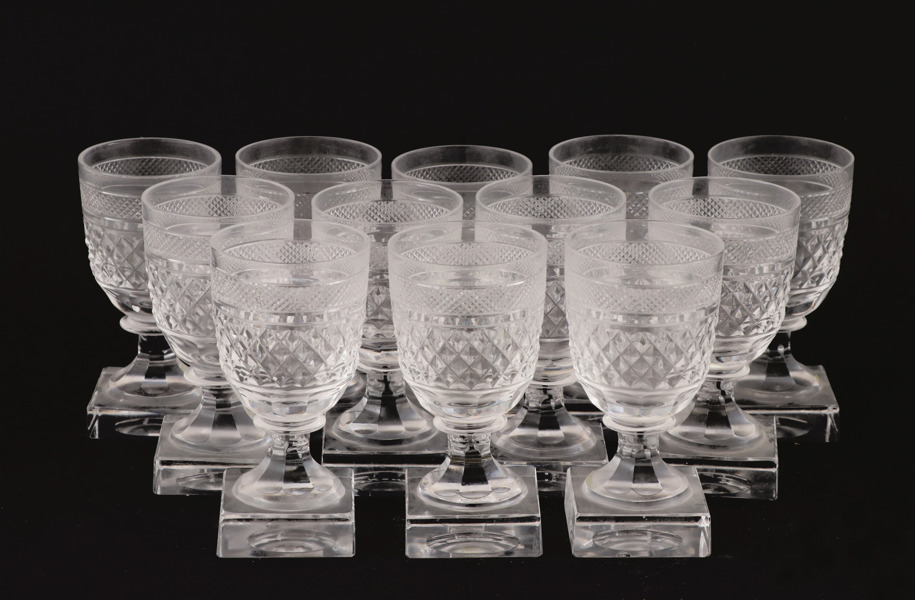 Starkvinsglas 12st, "Kent", Elis Berg för Kosta