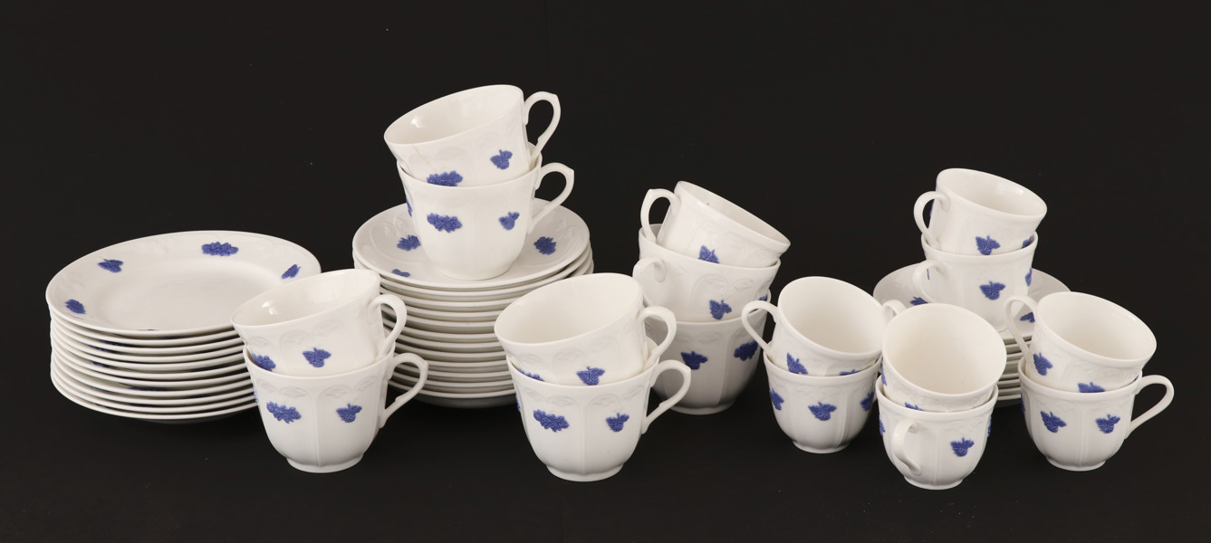 Kaffe- och teservisdelar, "Blå blom", Gustavsberg