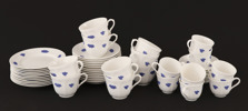 Kaffe- och teservisdelar, "Blå blom", Gustavsberg