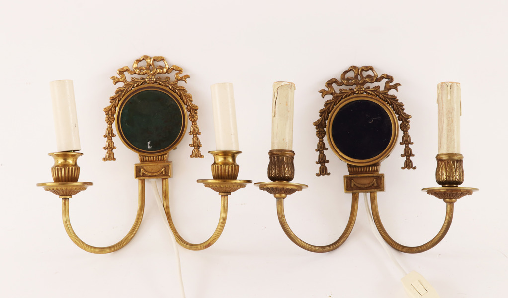 Vägglampetter ett par, 1900-tal