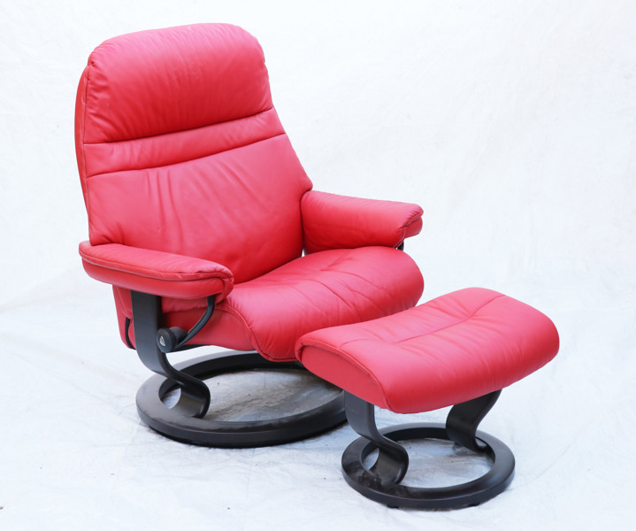 Fåtölj med fotpall, Stressless, Norge